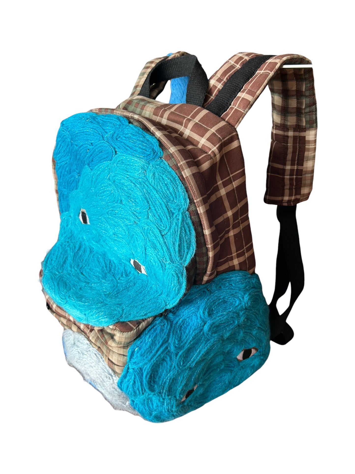 Plastered Faces Backpack Blue 1/1
