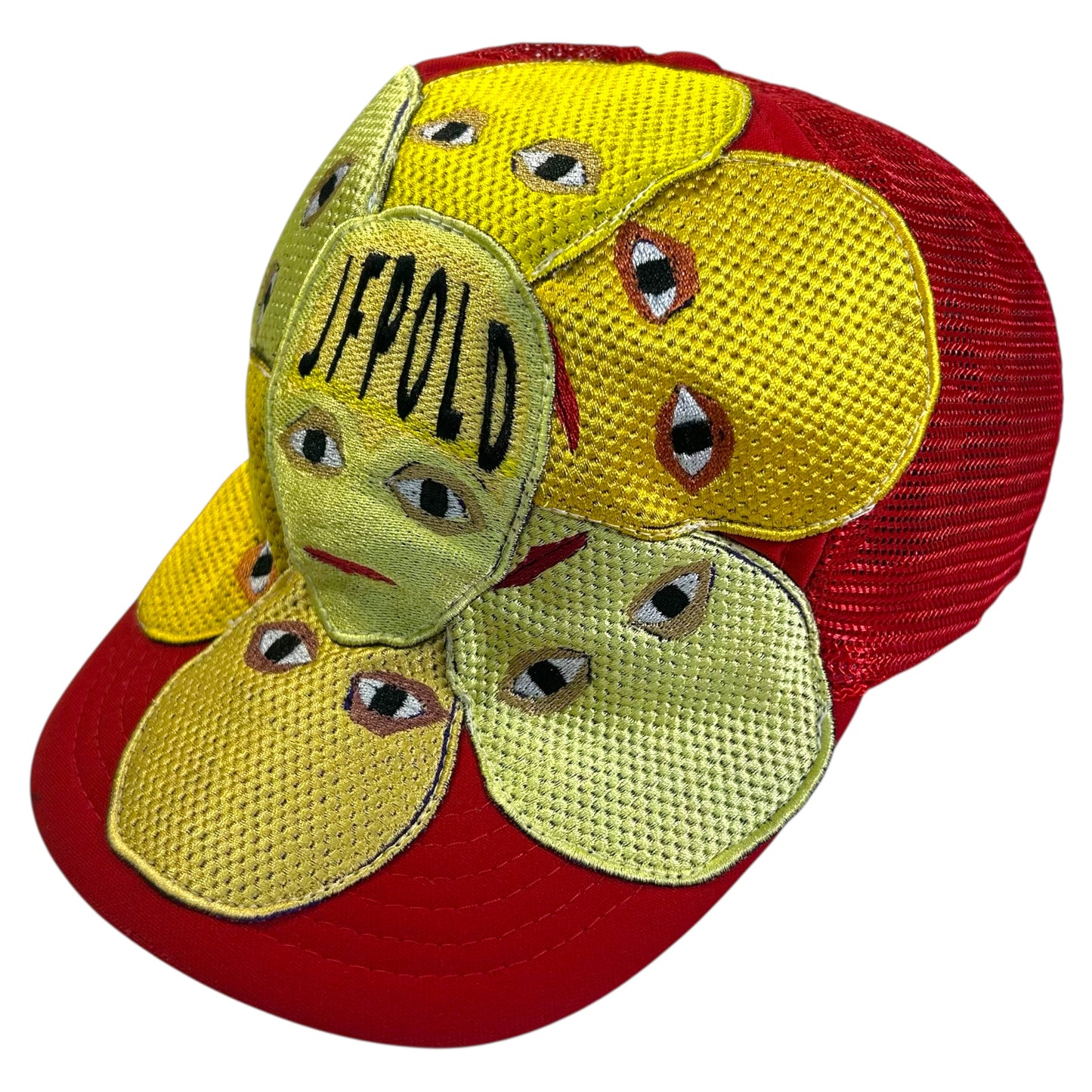 Plastered Faces Red Trucker Hat 1/1