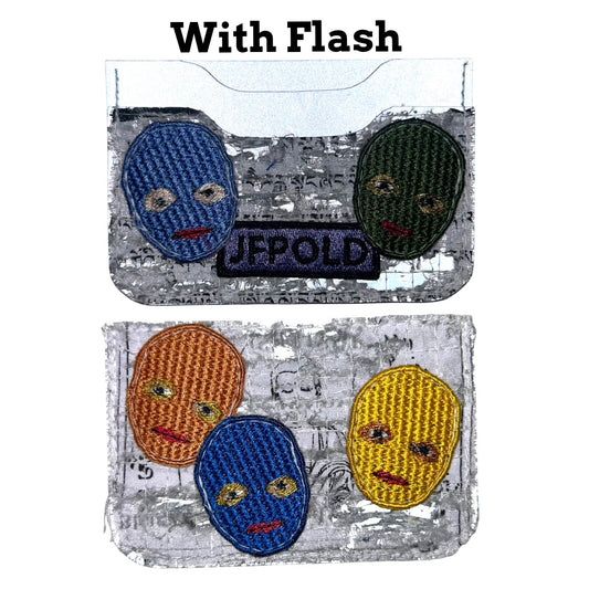 Plastered Faces 1/1 White 3MM Cardholder