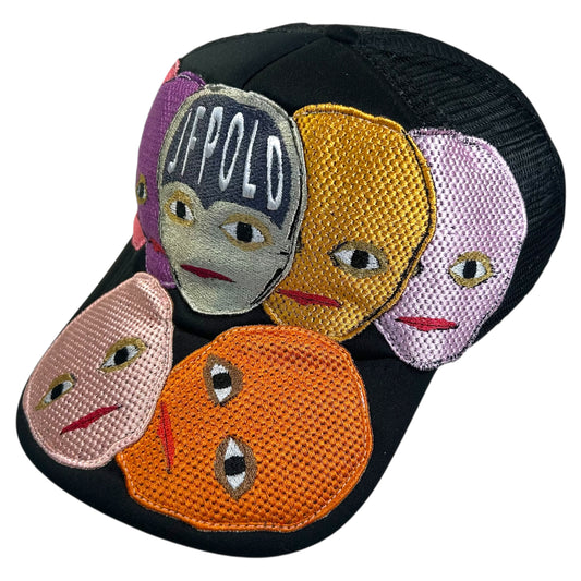 Plastered Faces Black Trucker Hat 1/1