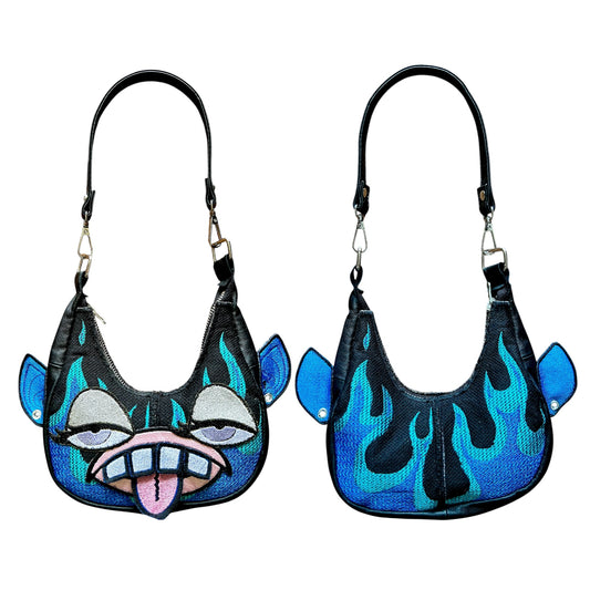 Flaming Blue Goblin Purse 1/1