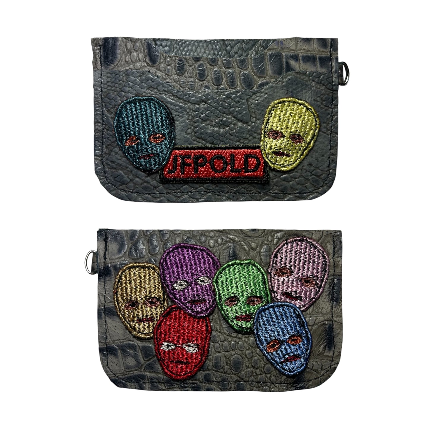 Plastered Faces Cardholders (1-4)