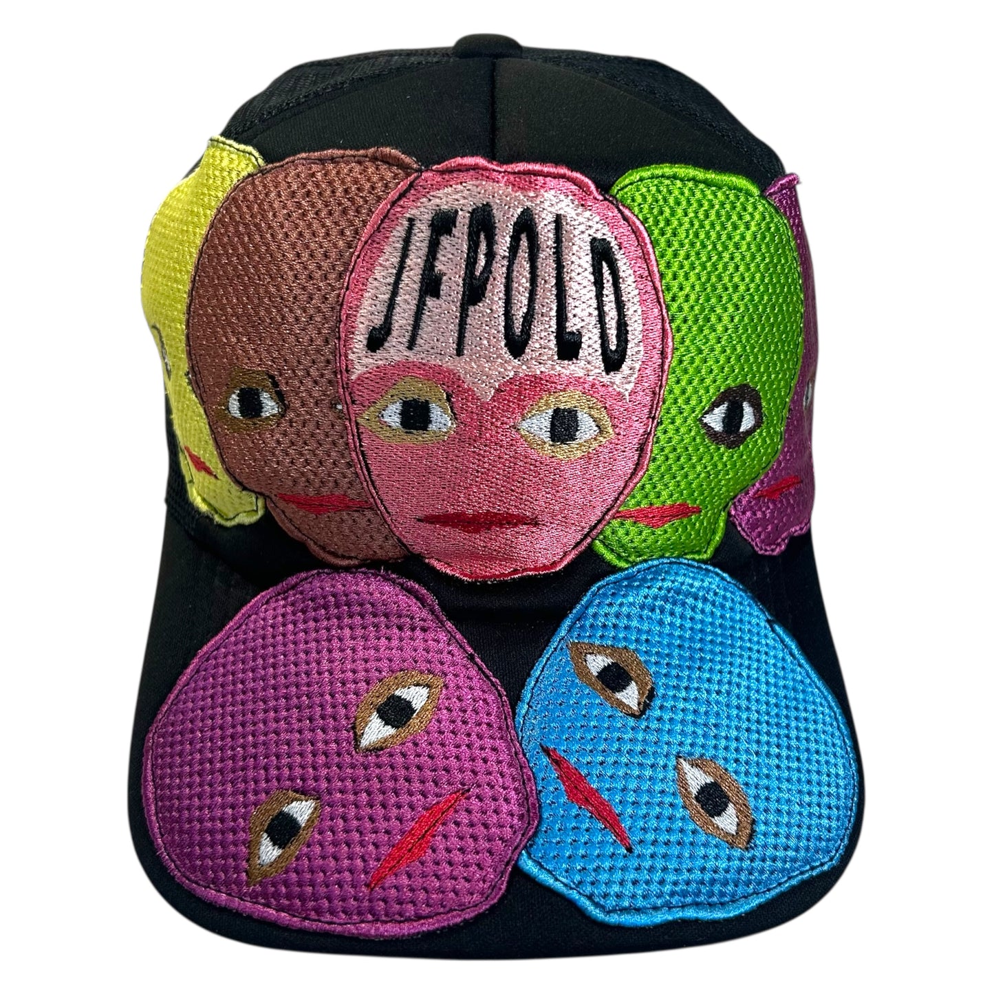 Plastered Faces Black Trucker Hat 1/1