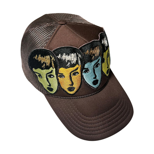 Womanly Beauty Trucker Hat Brown 1/1