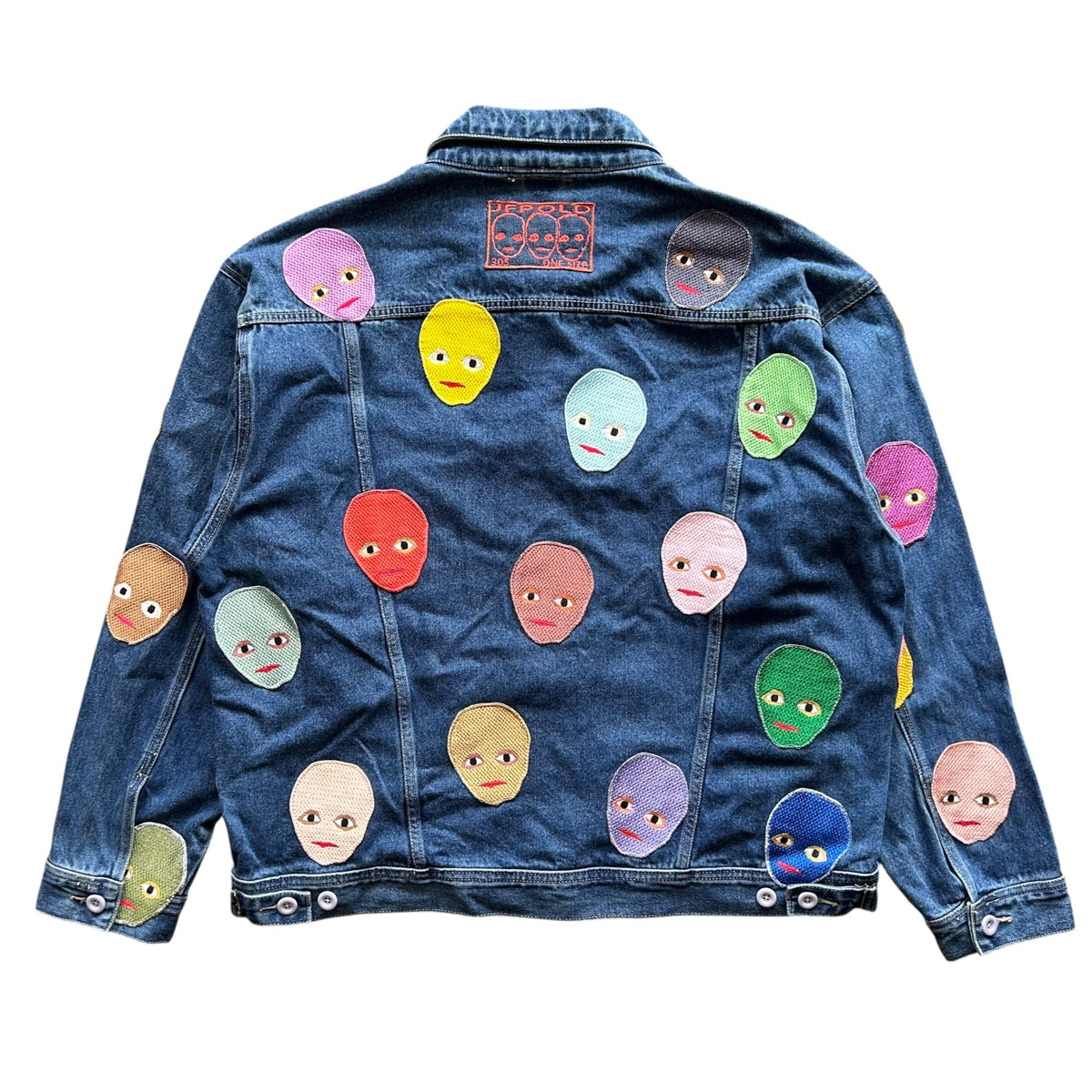 Plastered Faces Jean Jacket 1/1- Size XL