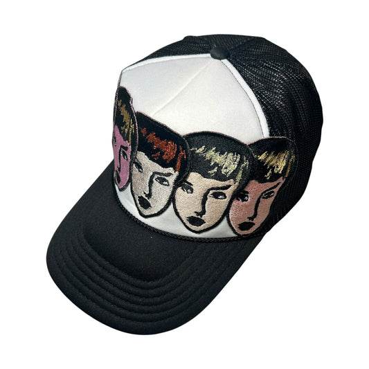 Womanly Beauty Trucker Hat Black/ Pink 1/1