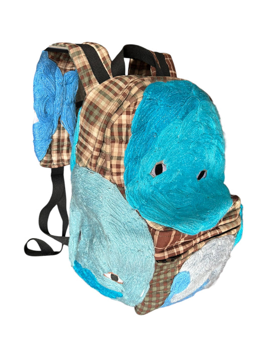 Plastered Faces Backpack Blue 1/1