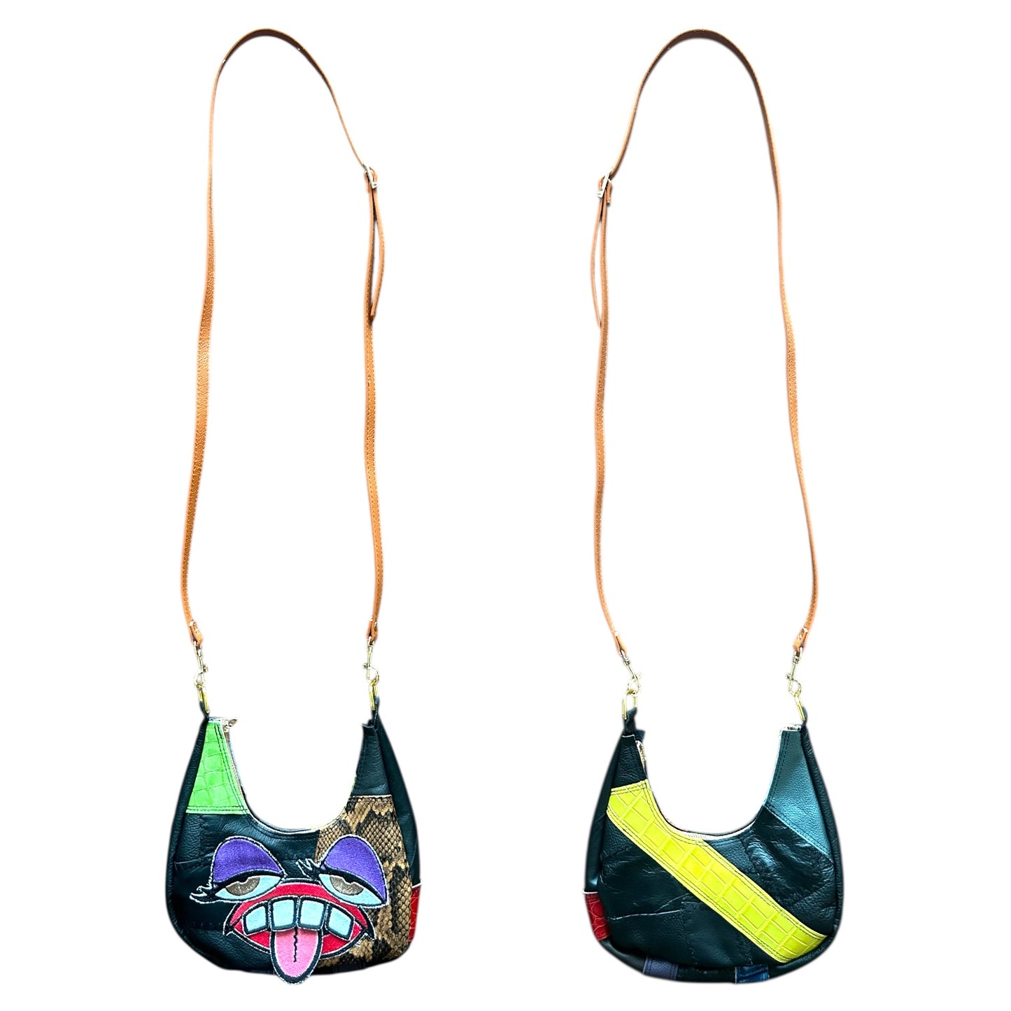 Purple Eyeshadow Attitude Crossbody Monster Purse 1/1