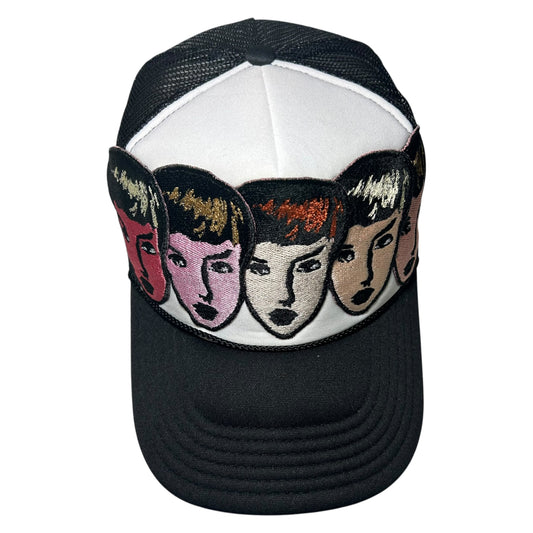 Womanly Beauty Trucker Hat Black/ Pink 1/1