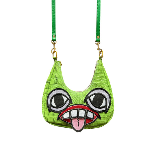 Green Crocodile Crossbody Monster Purse 1/1