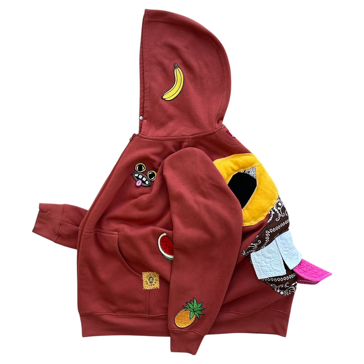 Monster Face Red Hoodie 1/1 (Size XL)