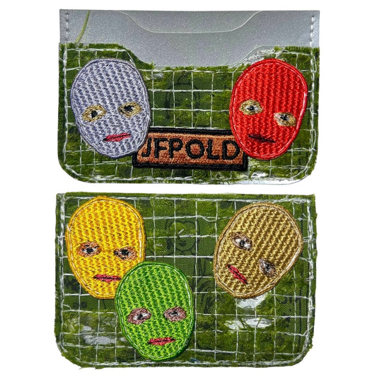 Plastered Faces 1/1 Green 3MM Cardholder