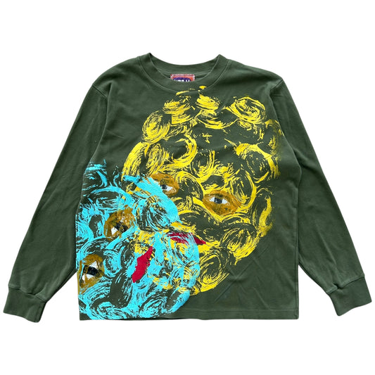 Plastered Faces 1/1 Long Sleeve (Green Size M)