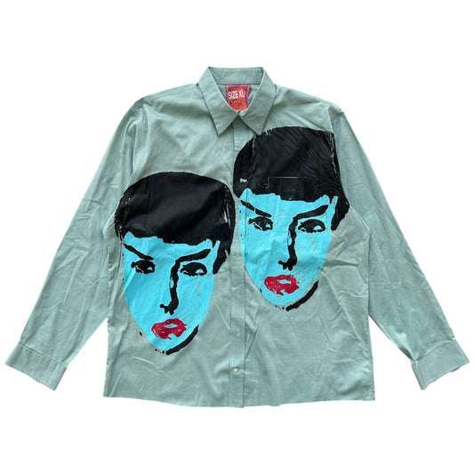 Womanly Beauty 1/1 Button Up (Green Size XL)