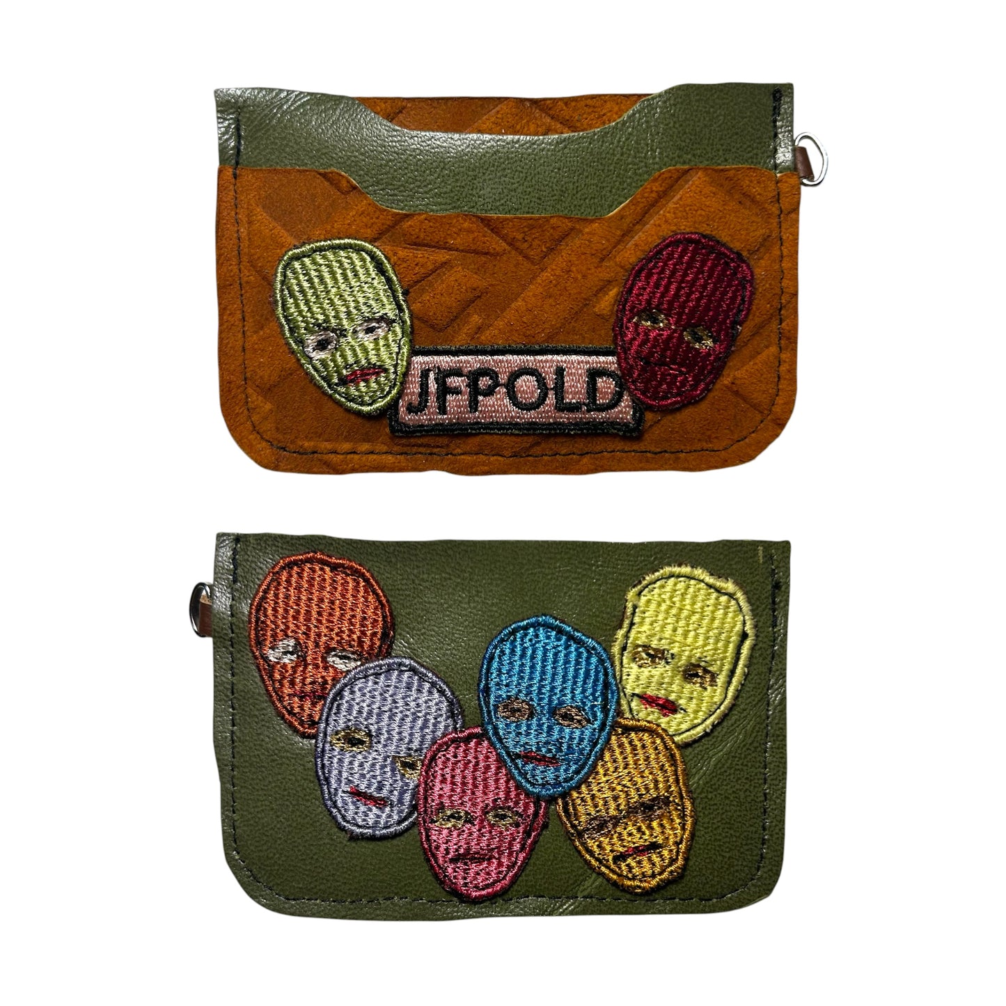 Plastered Faces Cardholders (1-4)