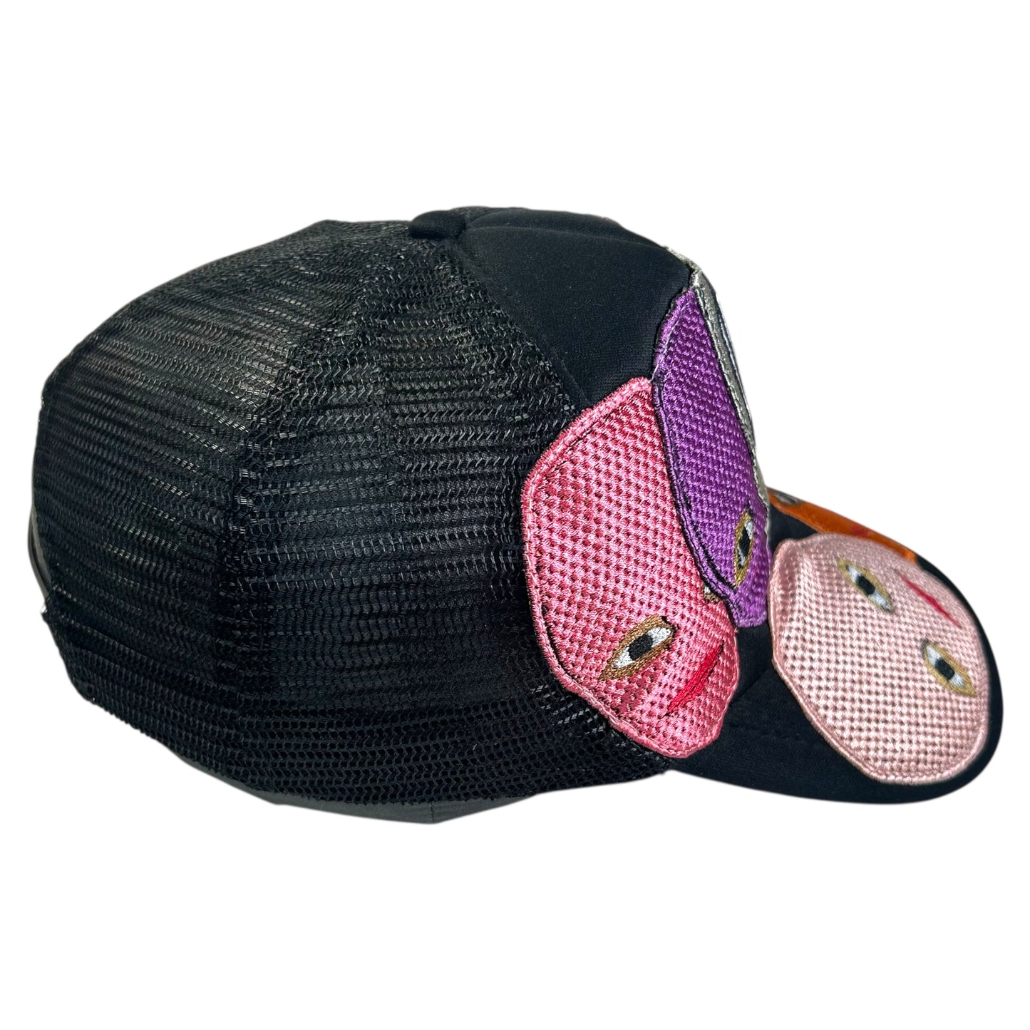 Plastered Faces Black Trucker Hat 1/1