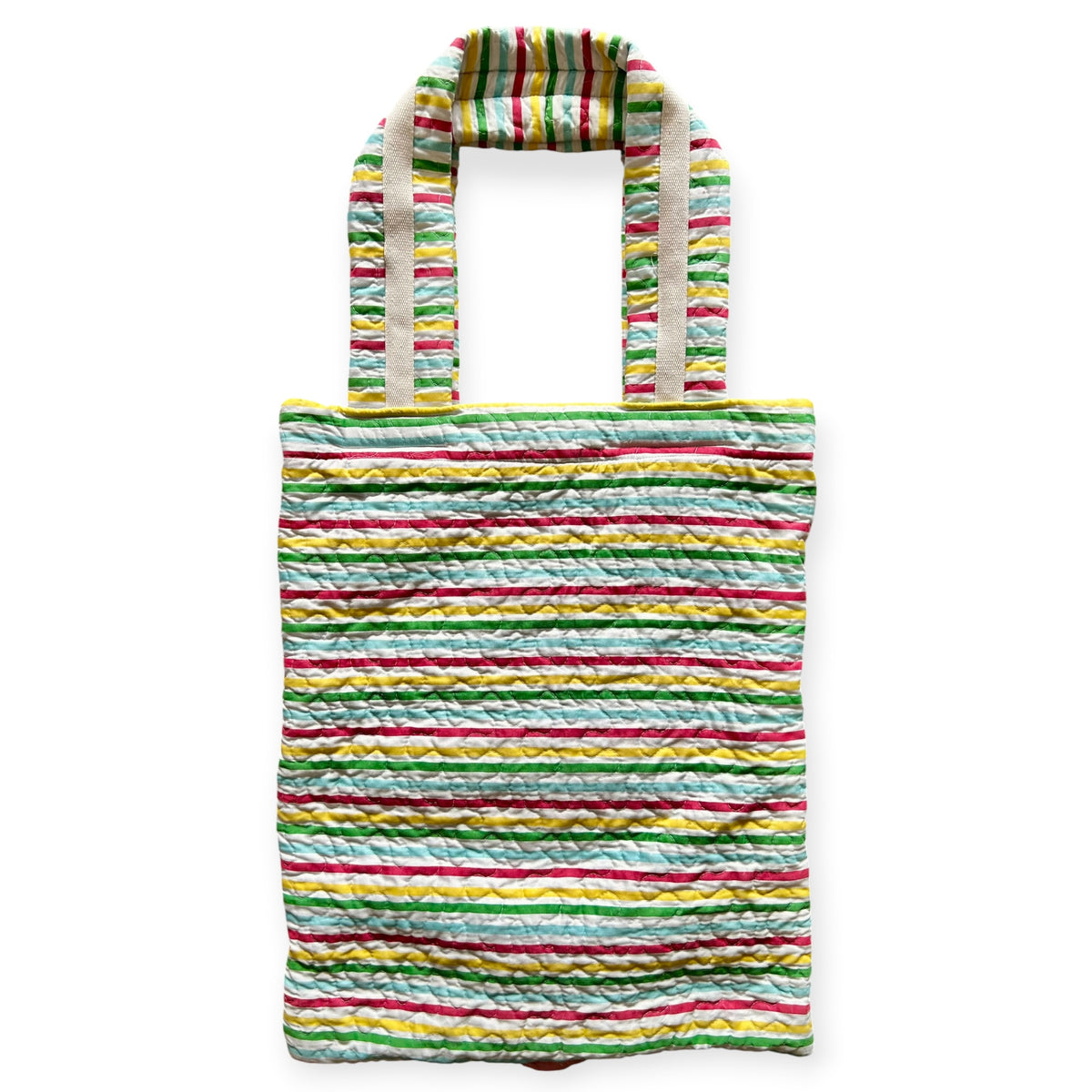 Quilted Striped Monster Bag 1/1 (23in x 17in)