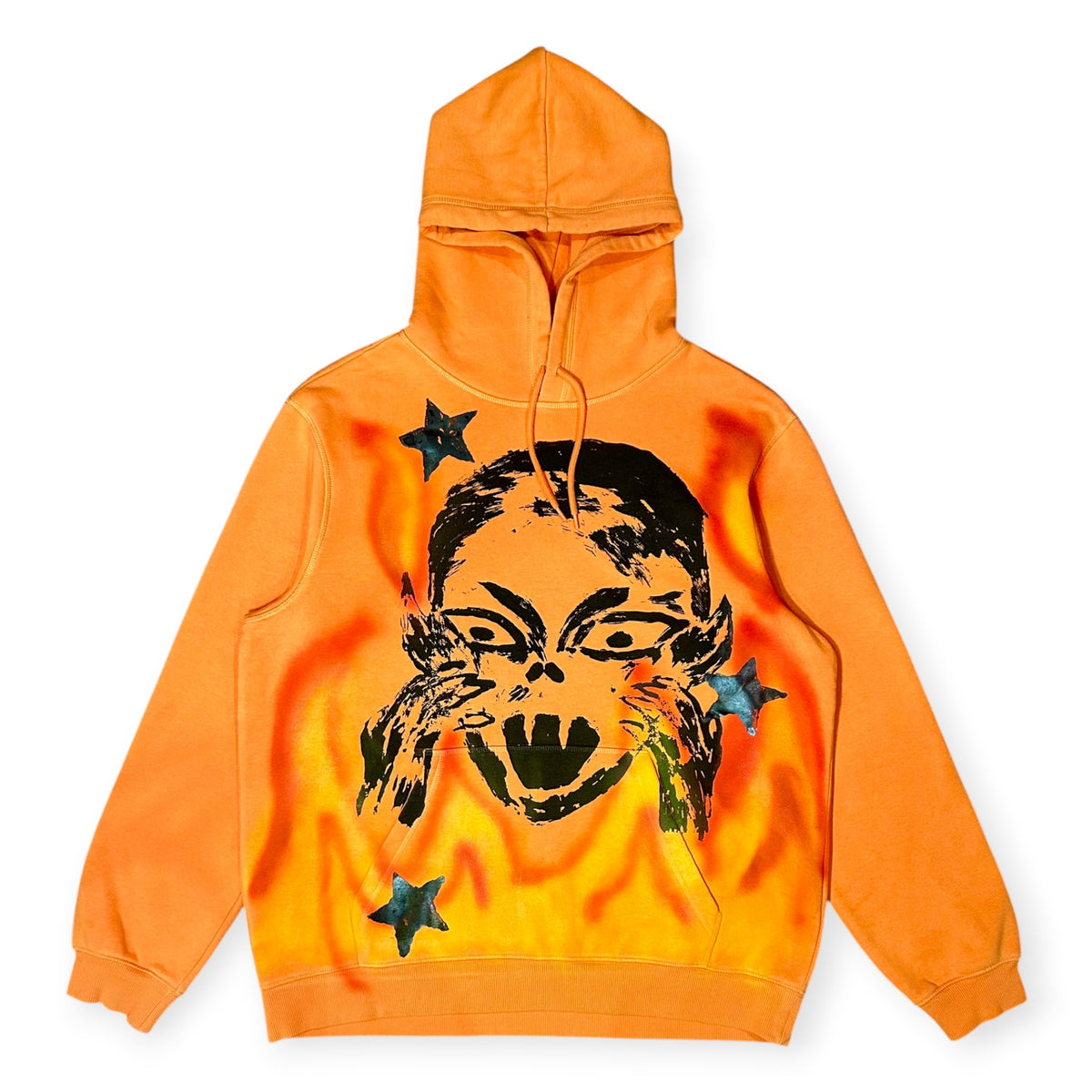 Skin Shedder 1/1 Hoodie Orange Flames (Size L)