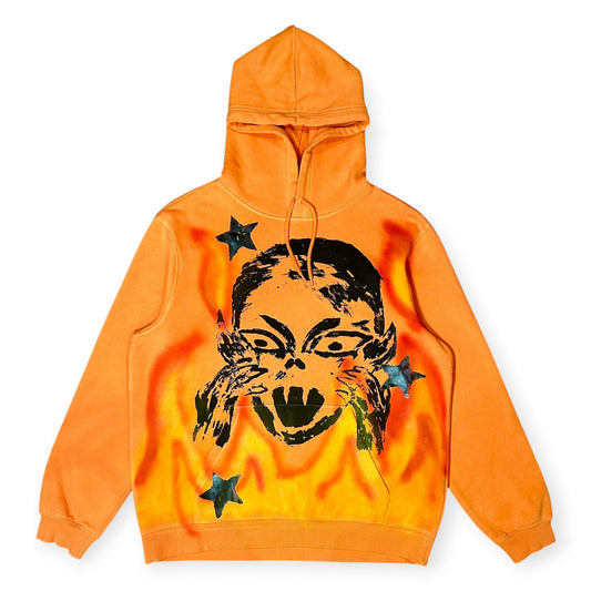 Skin Shedder 1/1 Hoodie Orange Flames (Size L)