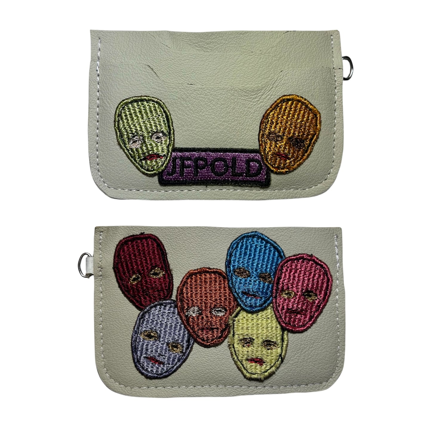 Plastered Faces Cardholders (1-4)