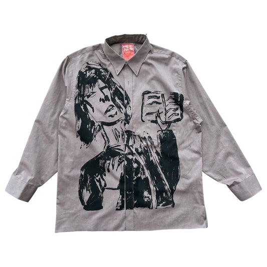 Sacred Book 1/1 Button up (Gray Brown Size XL)