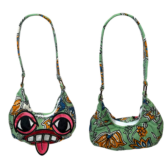 Monster Face 1/1 Small Handbag