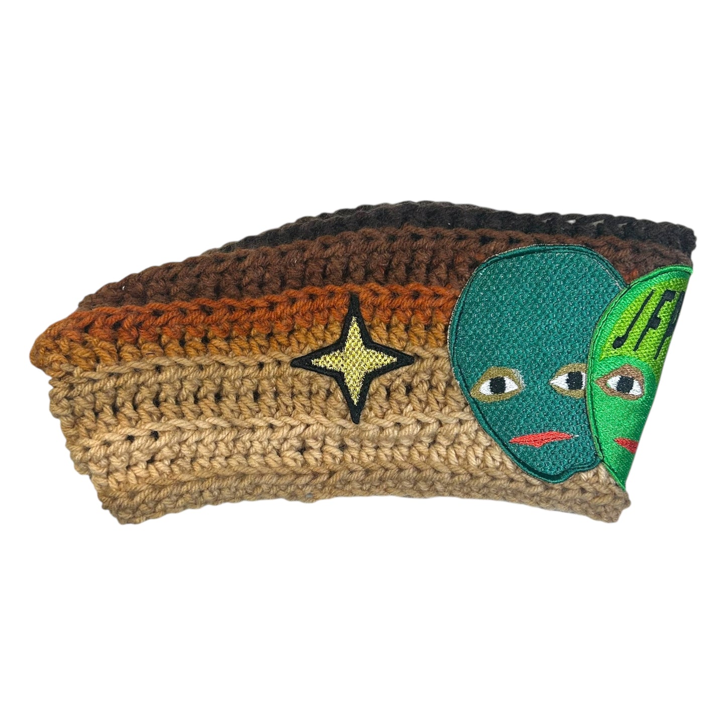 Plastered Faces Handmade Knitted Headband (Earth Tone) 1/1