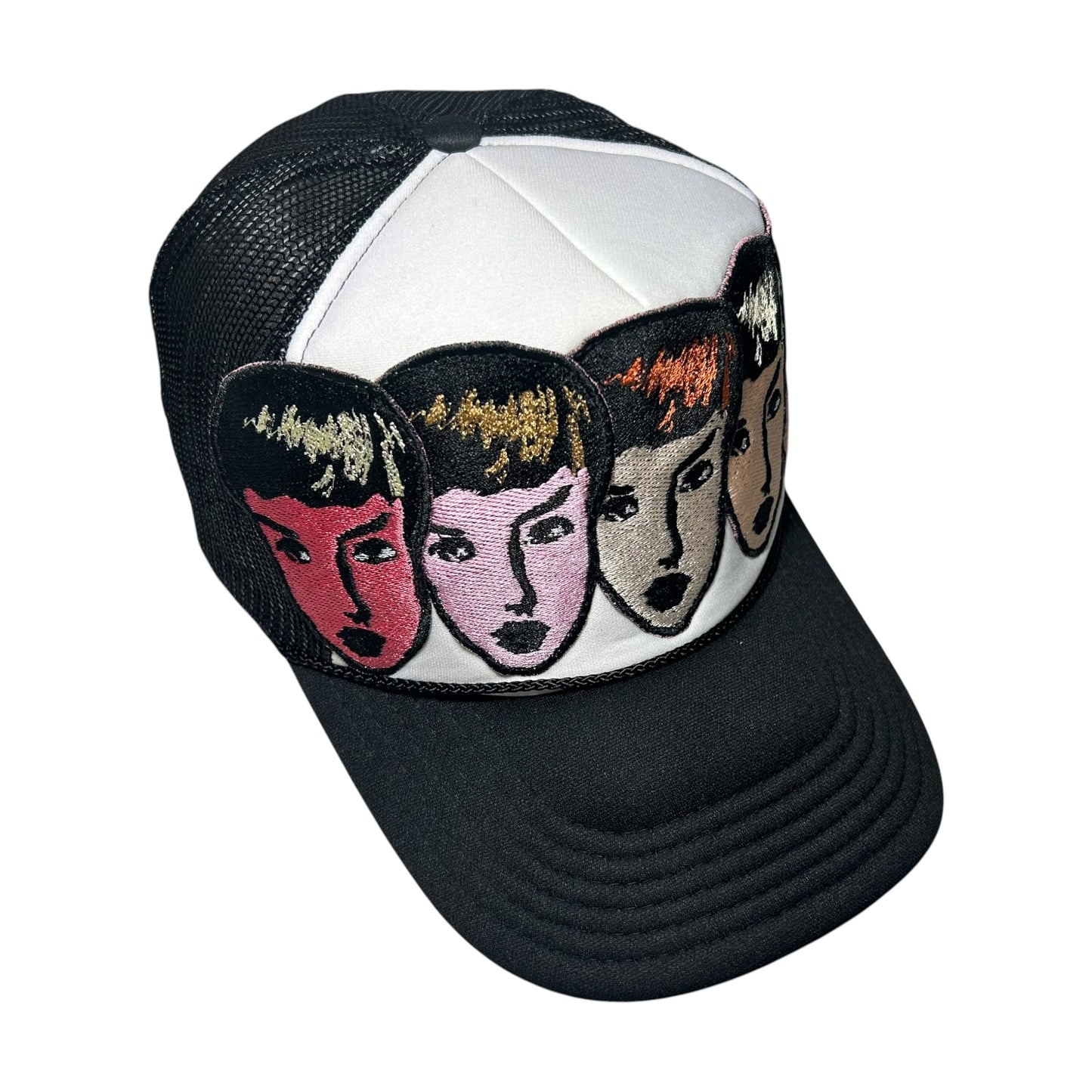 Womanly Beauty Trucker Hat Black/ Pink 1/1