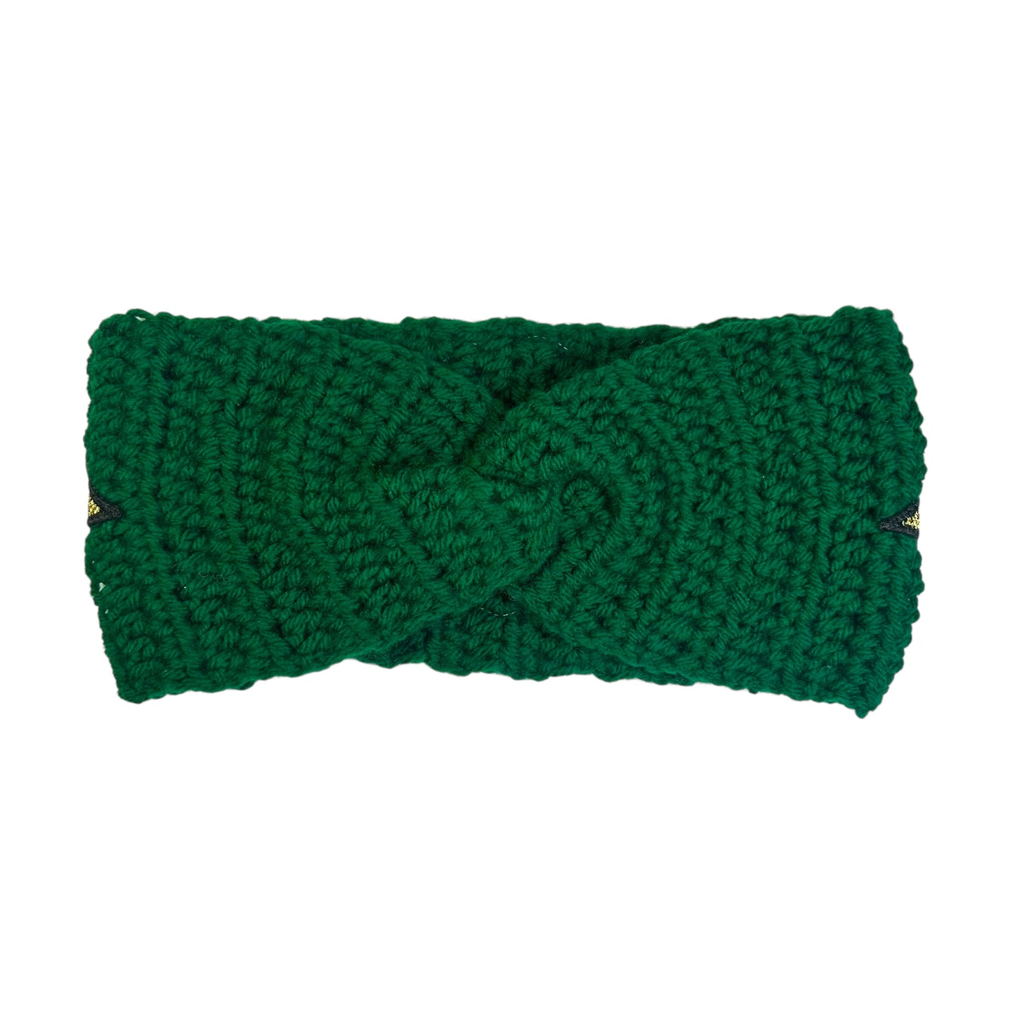 Plastered Faces Handmade Knitted Headband (Green) 1/1