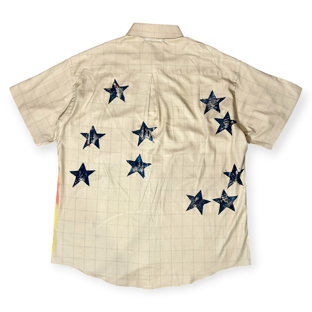 Skin Shedder 1/1 Button Down Checkered Flames (Size L)