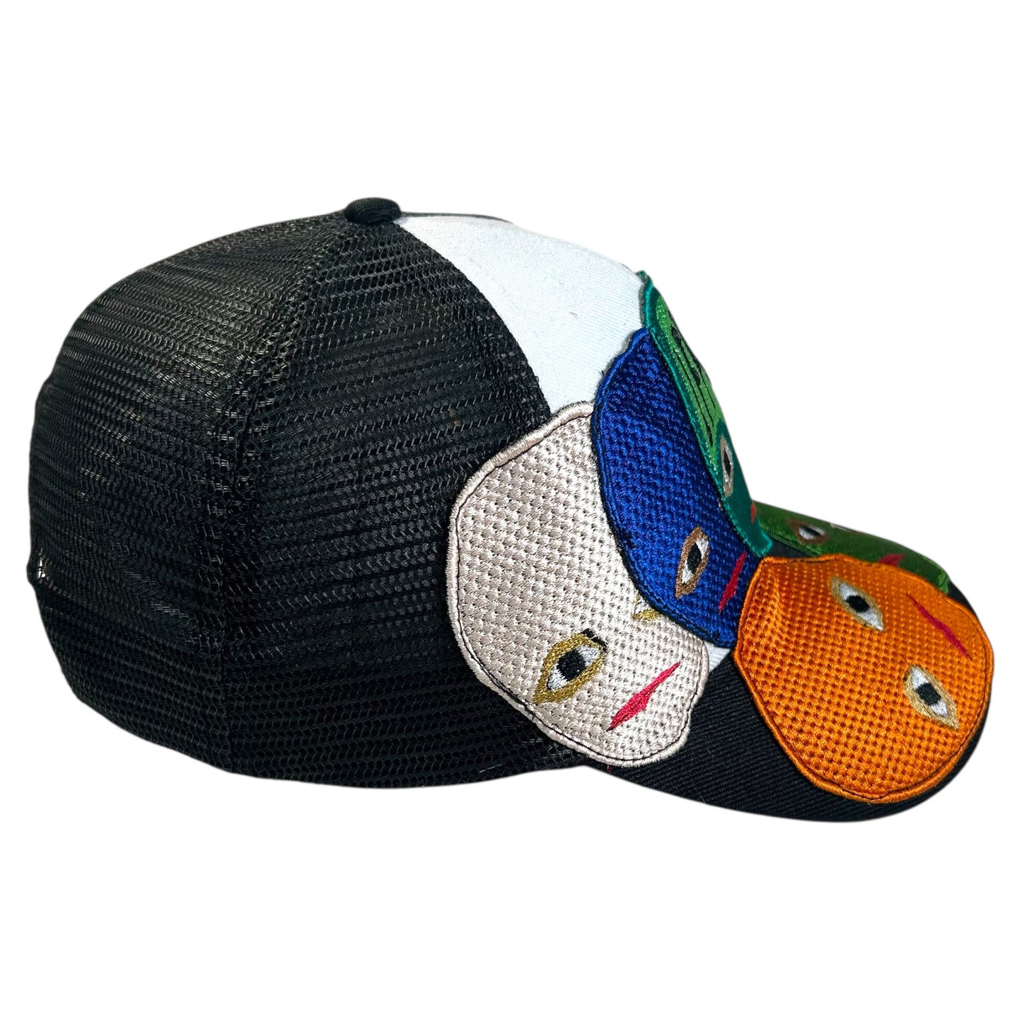 Plastered Faces Black/White Trucker Hat 1/1