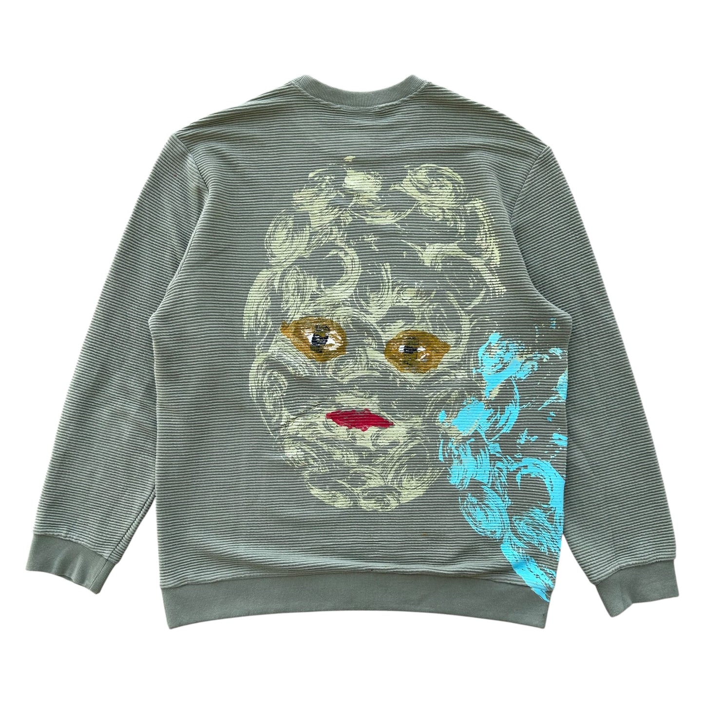 Plastered Faces 1/1 Long Sleeve (Green Size L)