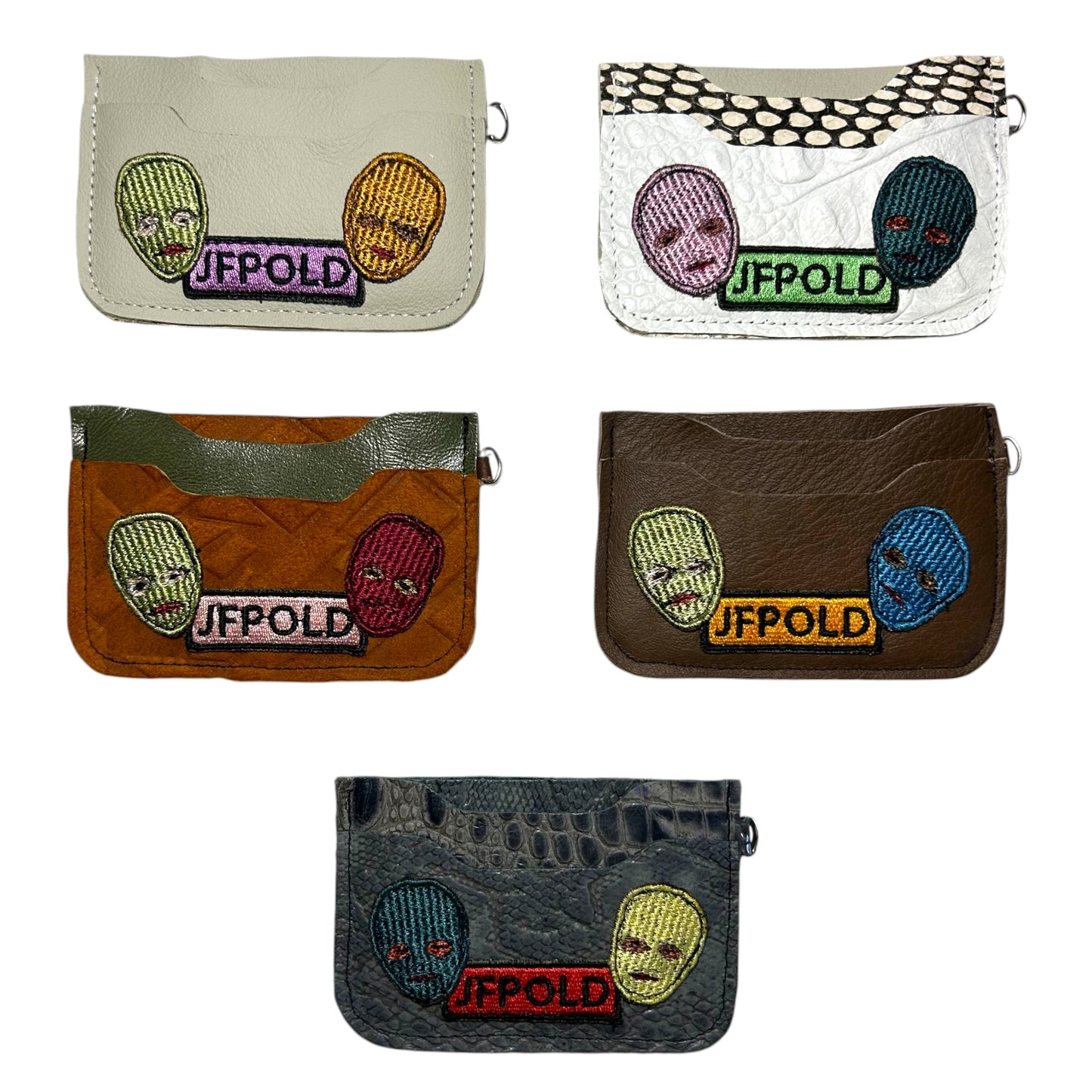 Plastered Faces Cardholders (1-4)