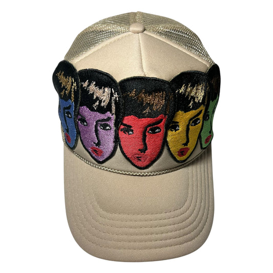 Womanly Beauty Trucker Hat Beige/ RGB 1/1