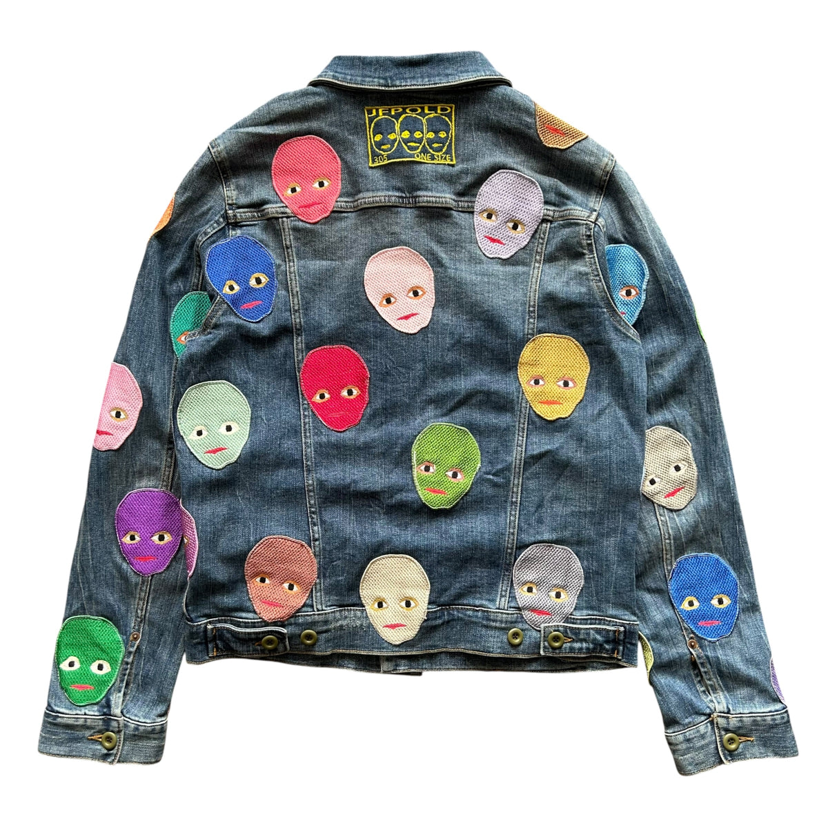 Plastered Faces Jean Jacket 1/1- Size M