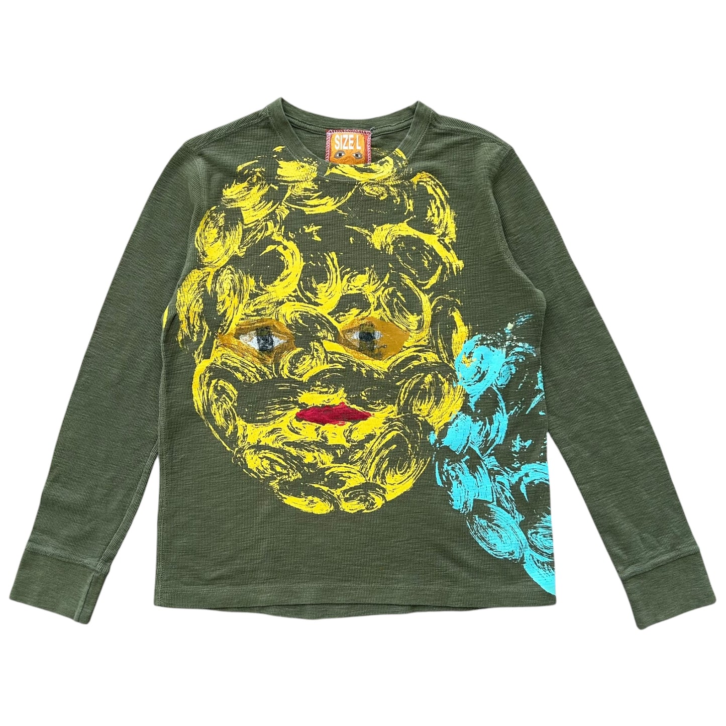 Plastered Faces 1/1 Long Sleeve (Green Size L)