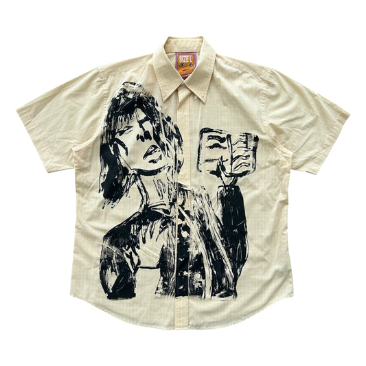 Sacred Book 1/1 Button up (Yellow Plaid Size L)
